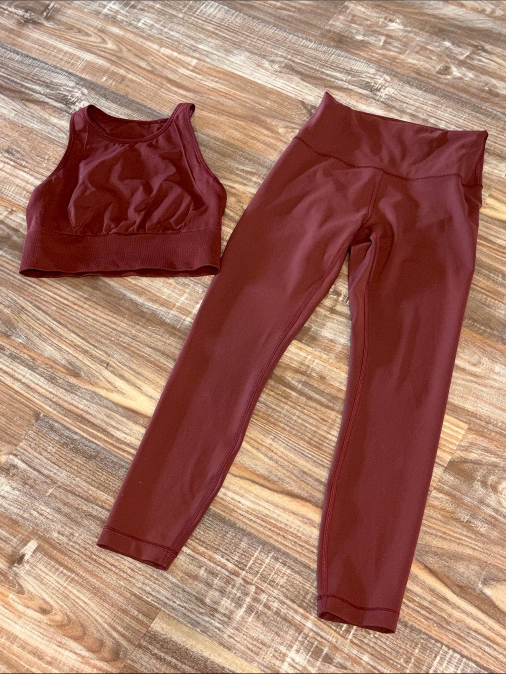 Lulu Lemon Wunder Train Tight and Ebb to Train Bra Top Set